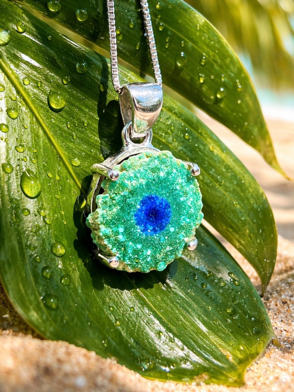 NEW! Malachite Azurite Necklace